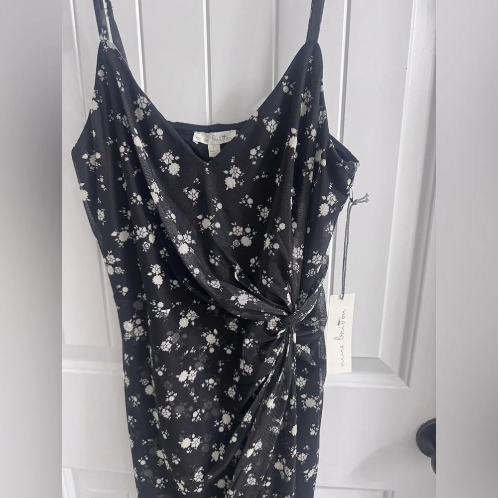 Nine Britton Vivian Knit Mesh Midi Dress - Picture 11 of 12